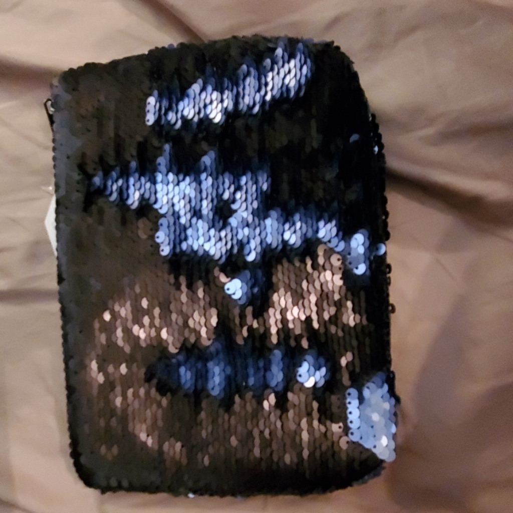 Reverse Sequin Makeup Bag